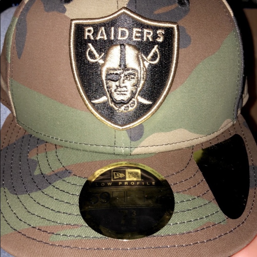New Era LV Raiders 7 3/8 Camo Fitted